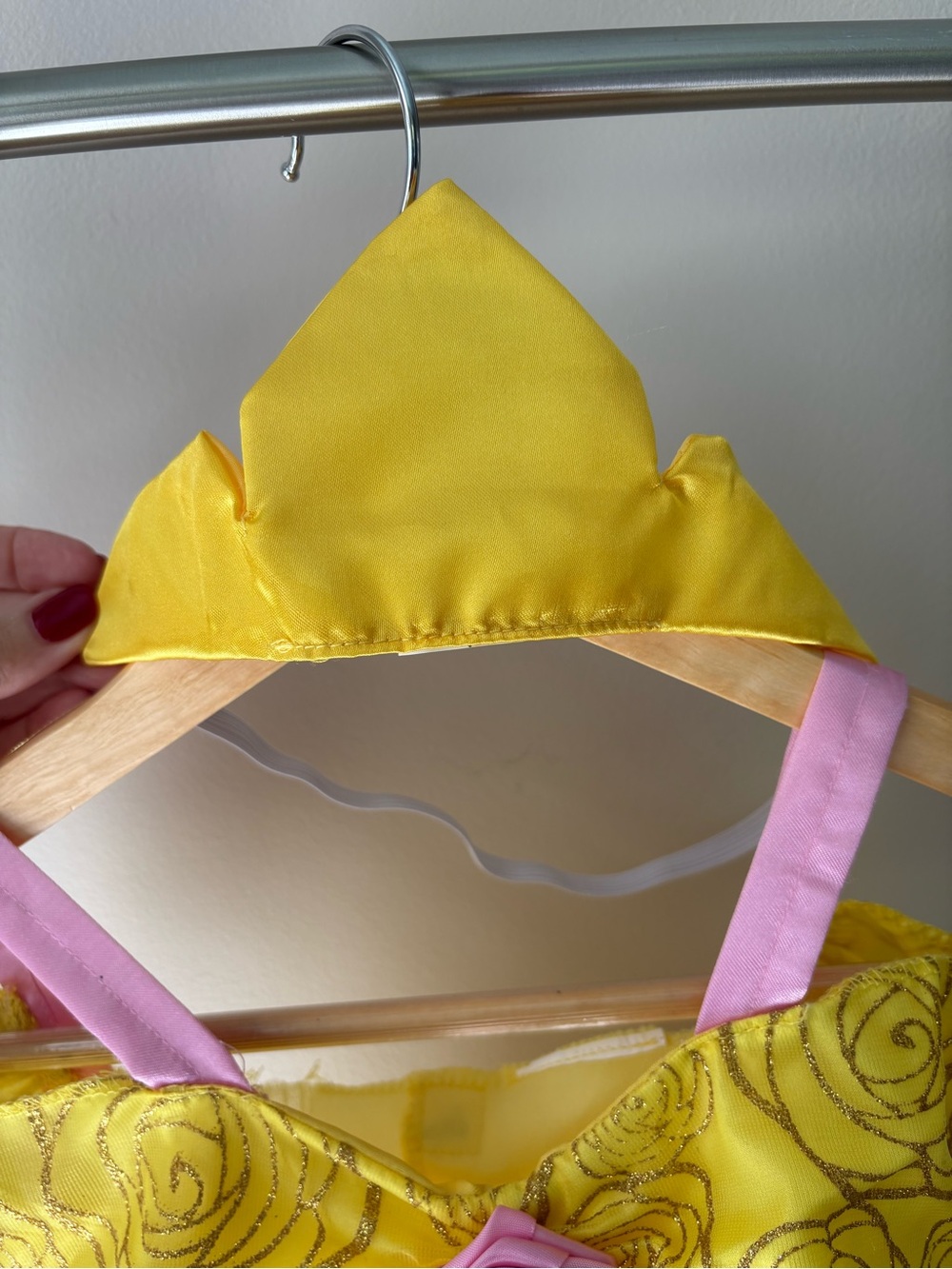 DISNEY Princess Belle Costume Dress - Fantasy Play Dress Up - Size 4-6 Girls - Picture 3 of 7